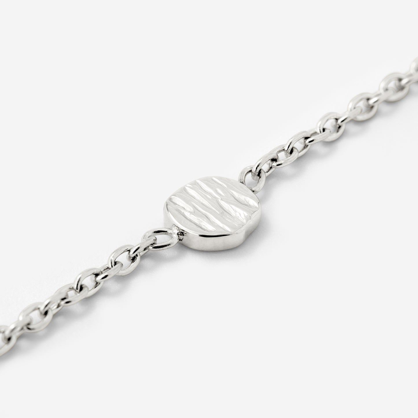 Boho Coin Necklace Silber