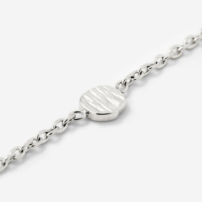 Boho Coin Necklace Silber