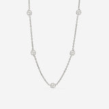 Boho Coin Necklace Silber