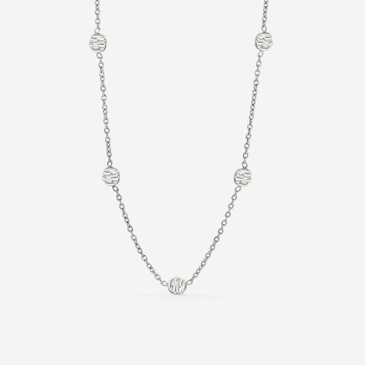 Boho Coin Necklace Silber