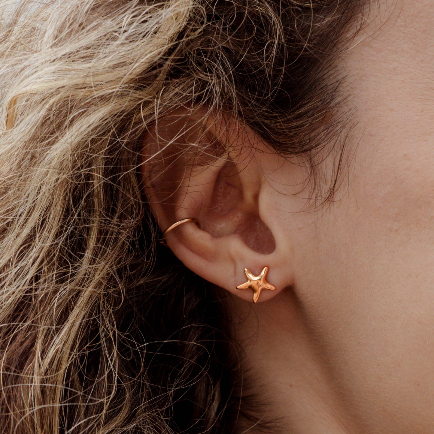 Sea Star Studs Roségold