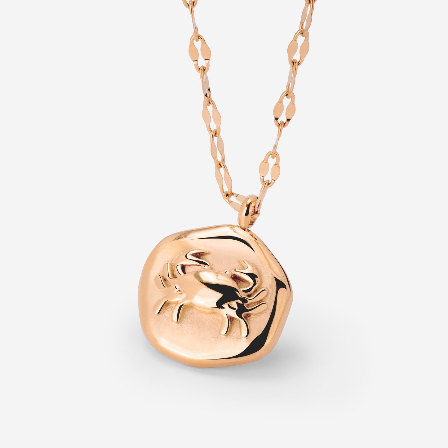 Crab Chaser Necklace Roségold
