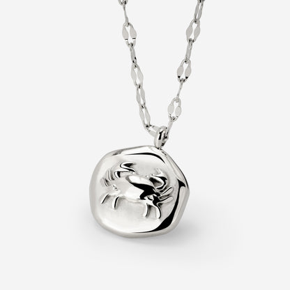 Crab Chaser Necklace Silber