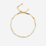 Curved Links Bracelet Gold