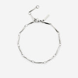 Curved Links Bracelet Silber