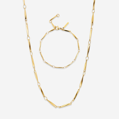 Curved Links Bundle Gold