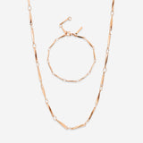 Curved Links Bundle Roségold