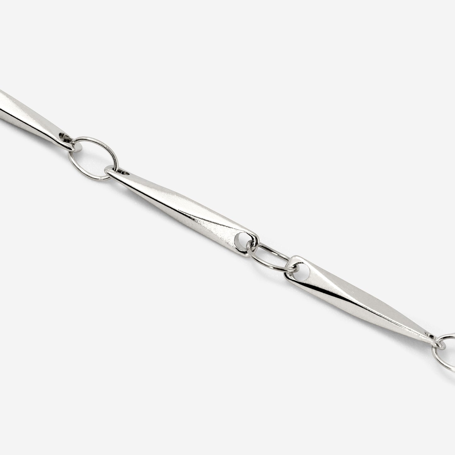 Curved Links Bundle Silber