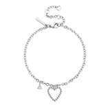 Heart of Gold Bracelet Silber