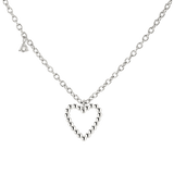 Heart of Gold Necklace Silber