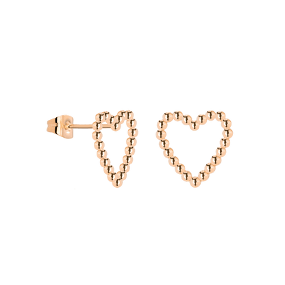 Heart of Gold Studs Roségold