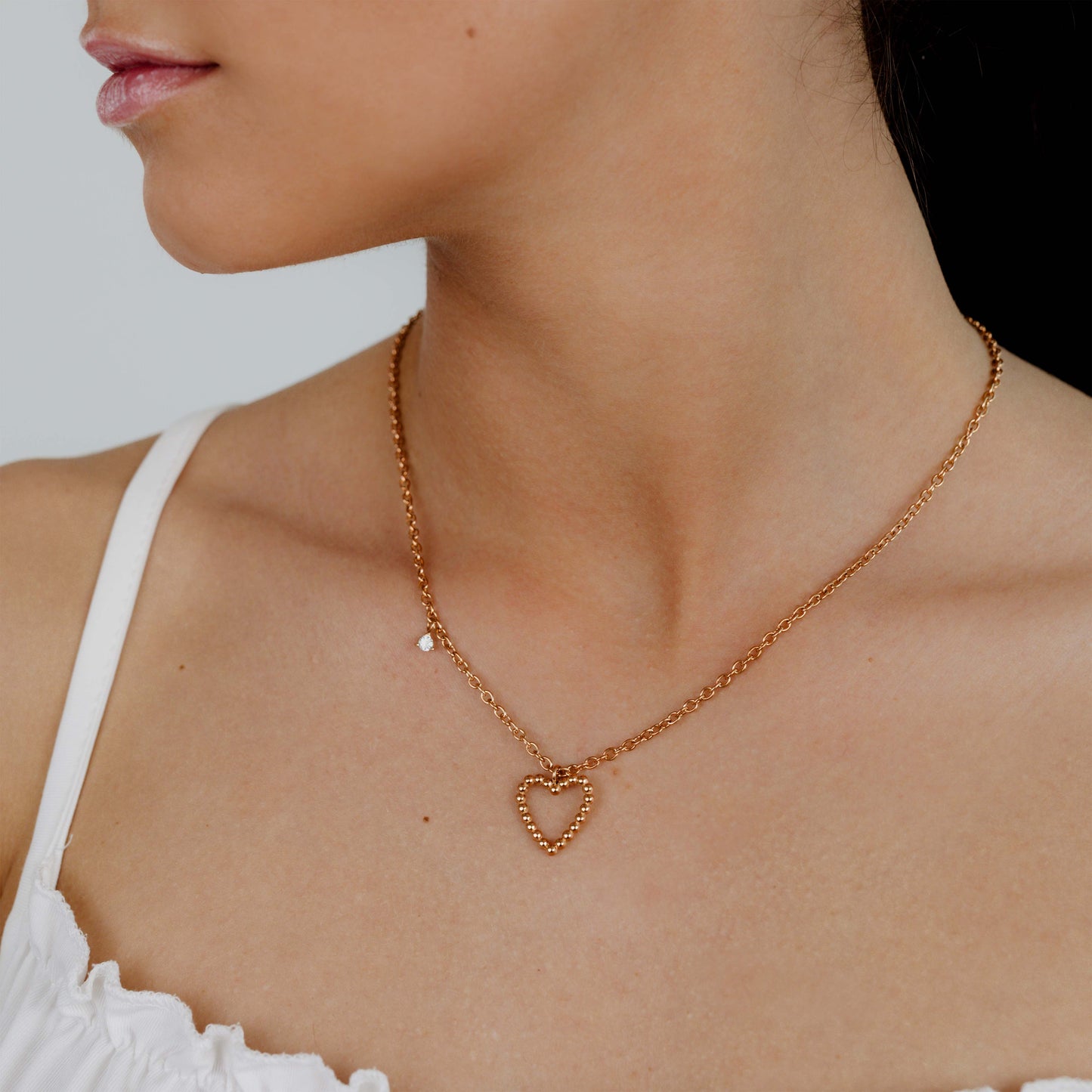 Heart of Gold Necklace Roségold