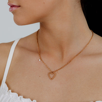 Heart of Gold Necklace Roségold