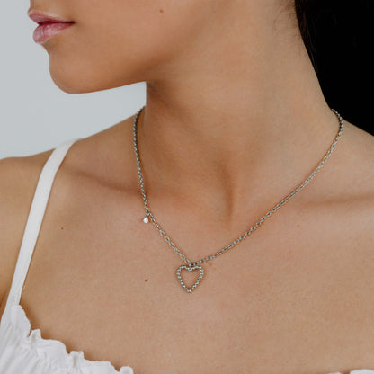 Heart of Gold Necklace Silber