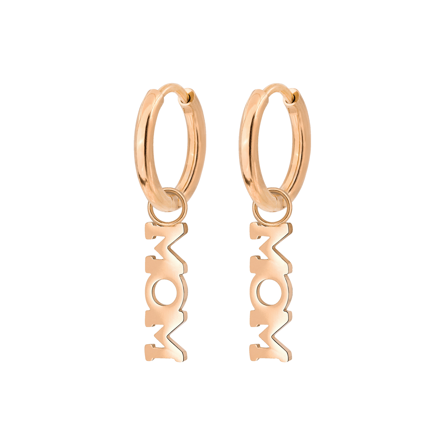 Mom Forever Hoop Set Small Roségold