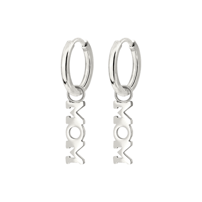 Mom Forever Hoop Set Small Silber