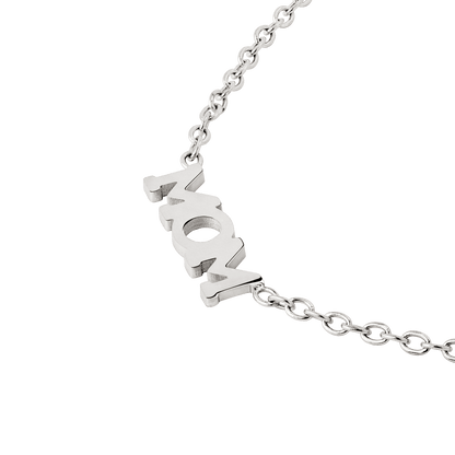 Mom Forever Necklace Silber