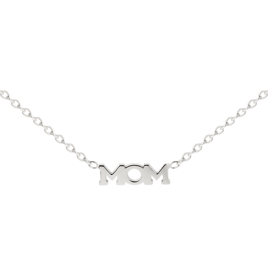 Mom Forever Necklace Silber