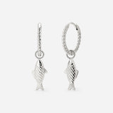 Pezito Twisted Hoop Set Small Silber