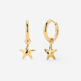 Sea Star Hoop Set Small Gold
