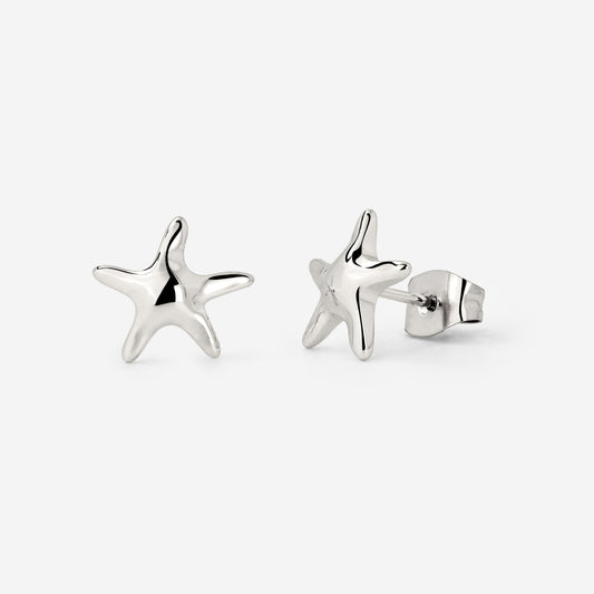 Sea Star Studs Silber