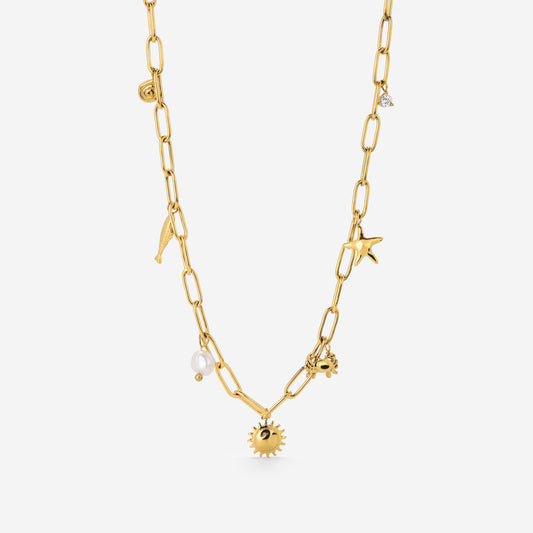 Seaside Treasures Necklace Gold