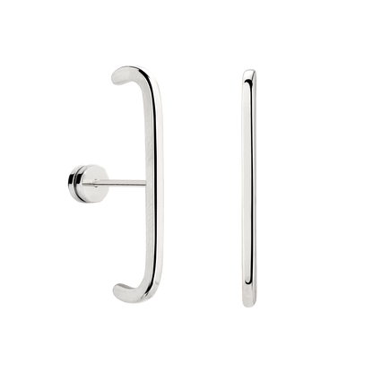 Soft Line Studs Silber
