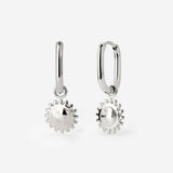 Solaris Oval Hoop Set Baby Silber