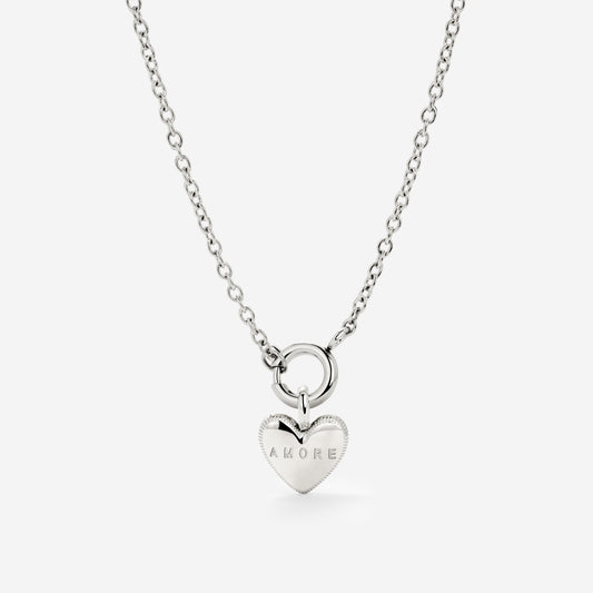 Amore Mio Classic Chain Necklace Set Silber