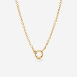 Classic Chain Charm Necklace Gold