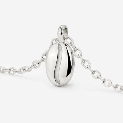 Golden Bean Necklace Silber