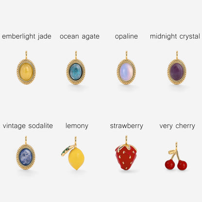 Classic Chain Charm Necklace Set
