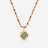 Olive Glow Necklace Roségold
