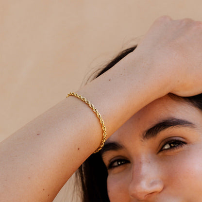 Rope Chain Bracelet Gold