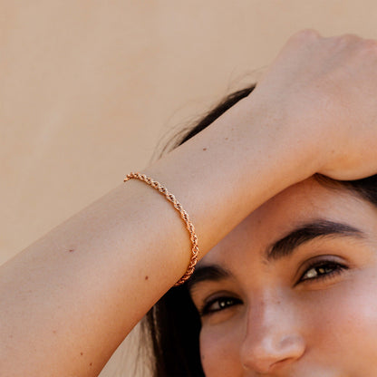 Rope Chain Bracelet Roségold