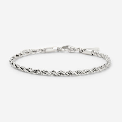 Rope Chain Bracelet Silber