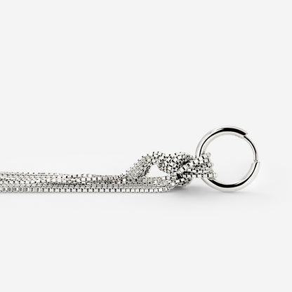 Sea Strands Hoop Set Small Silber