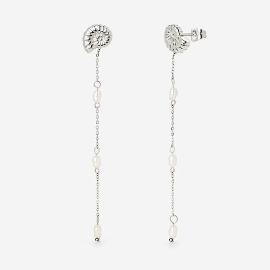 Siren's Spell Pearl Drop Earrings Silber