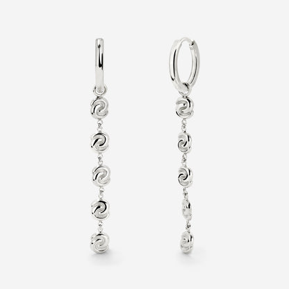 Tides of Time Hoop Set Small Silber