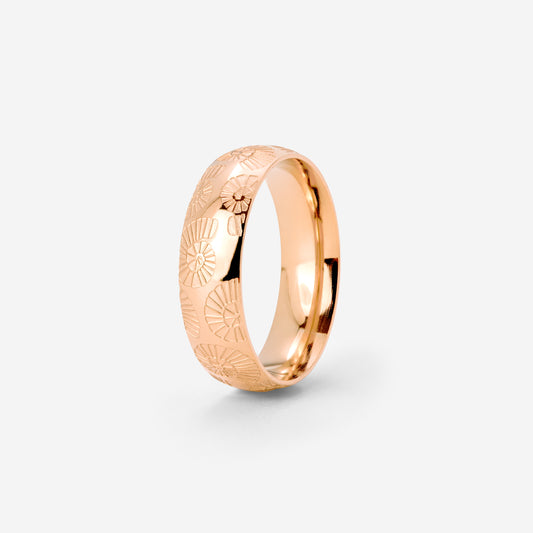 Ammonite Shell Ring Roségold