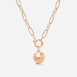 Ocean Lovers Oval Links Necklace Set Roségold
