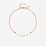 Pearlessence Anklet Roségold