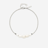 Pearlessence Anklet Silber