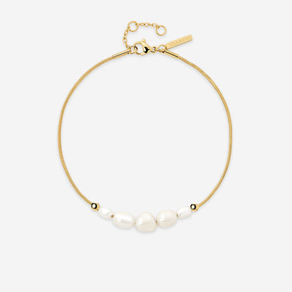 Pearlessence Anklet Gold