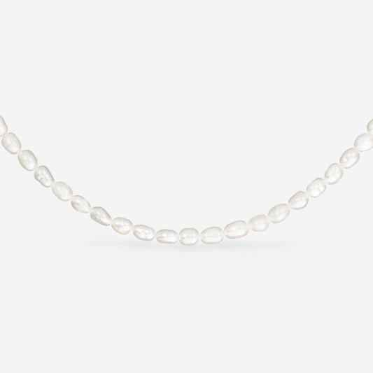 Perlita Choker Silber