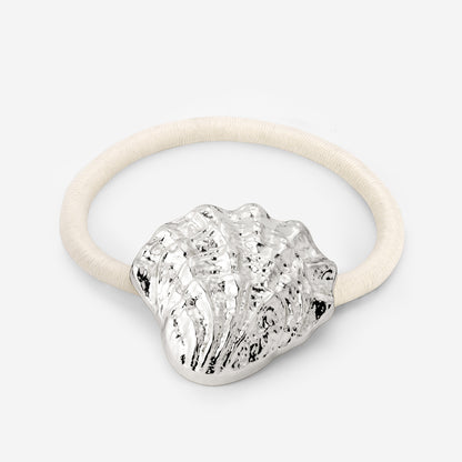Shell Hair Tie Creme