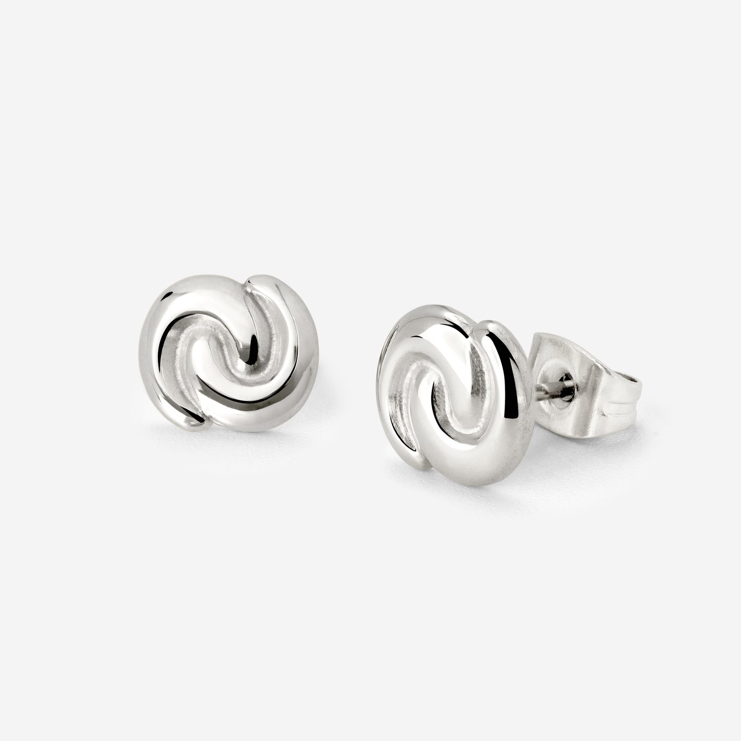Tides of Time Studs Silber