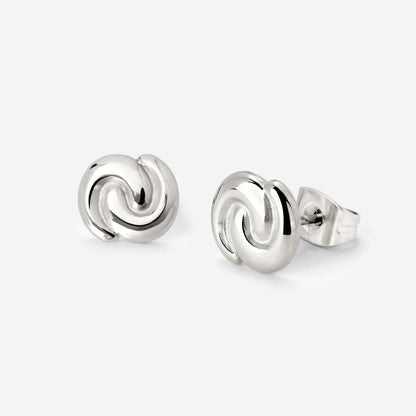 Tides of Time Studs Silber