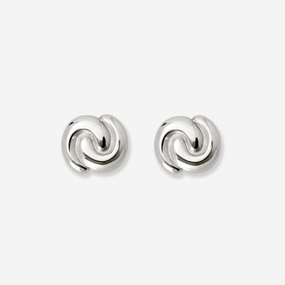 Tides of Time Studs Silber