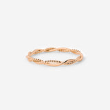 Curly Twist Ring Roségold